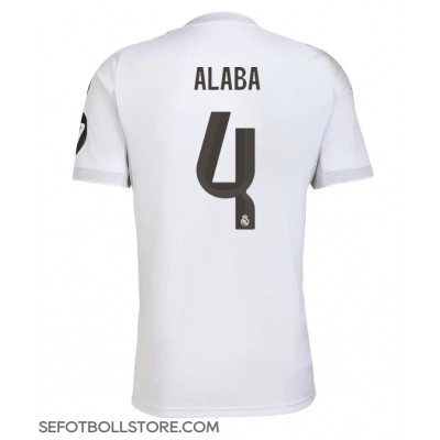 Real Madrid David Alaba #4 Replika Hemmatröja 2025-26 Kortärmad Real Madrid David Alaba #4 Replika Hemmatröja 2025-26 Kortärmad